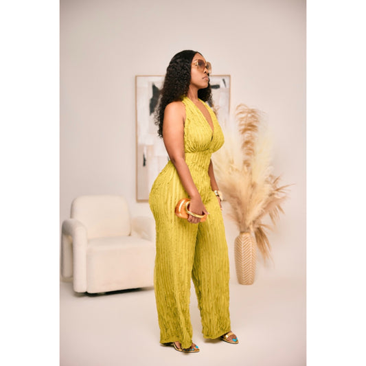 Olive You Ruffle Jumpsuit